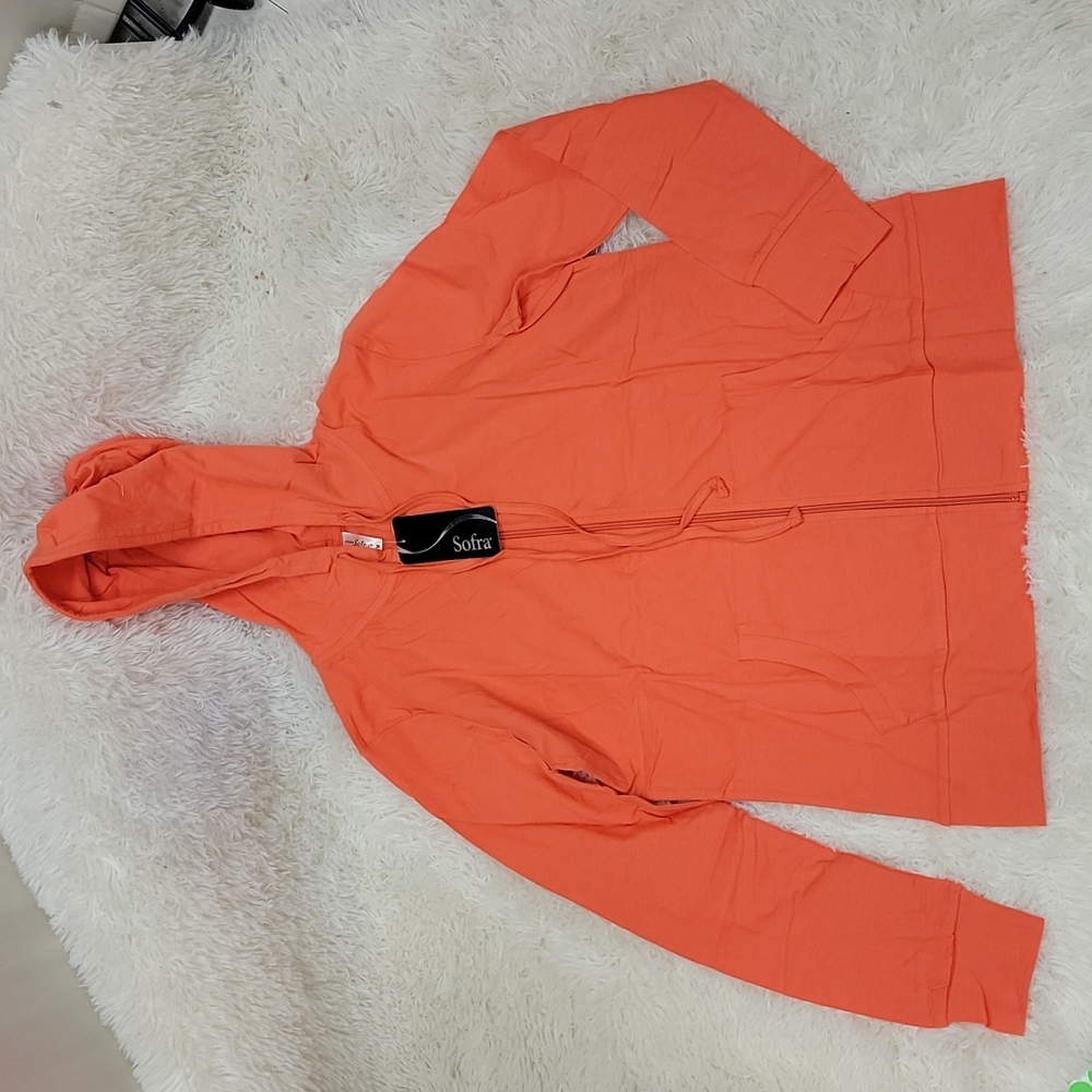 NWT Zippered Hoodie Size M